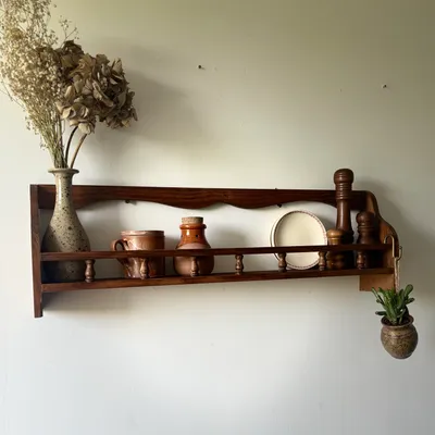 Étagère murale bois rustique 